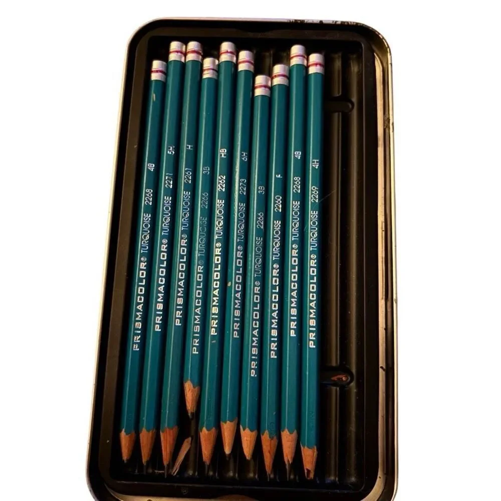 Prismacolor Premier Turquoise Sketching Pencils (10 In Box)